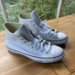 White Leather Converse