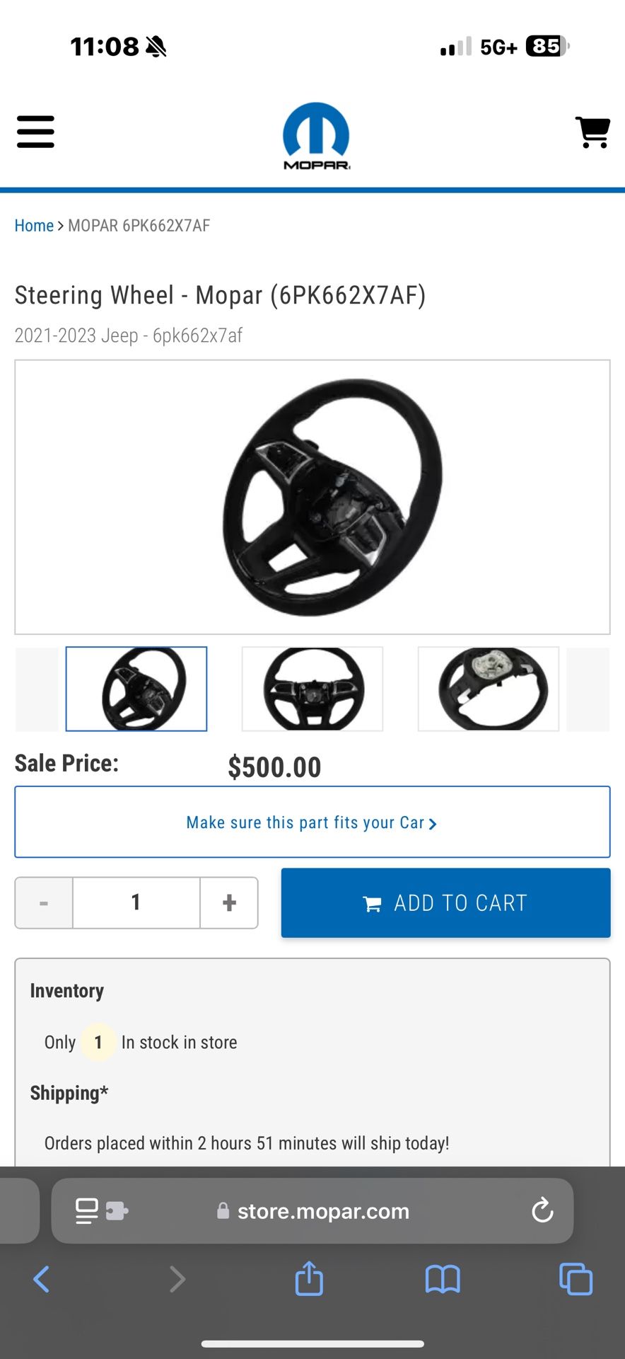 Jeep Grand Cherokee Steering Wheel