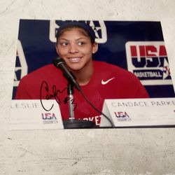8 By 10 Signed Photo Of Candace Parker