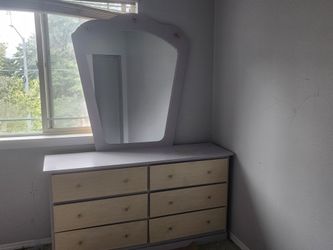 Dresser/mirror and headboard