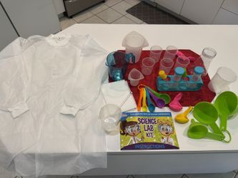 🧪 Kids Science Lab Kit with Lab Coat & Experiment Tools