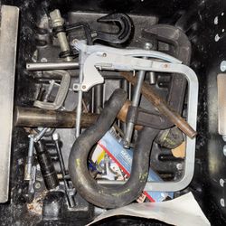 Tool Box With Tools, Sockets, And Wrenches