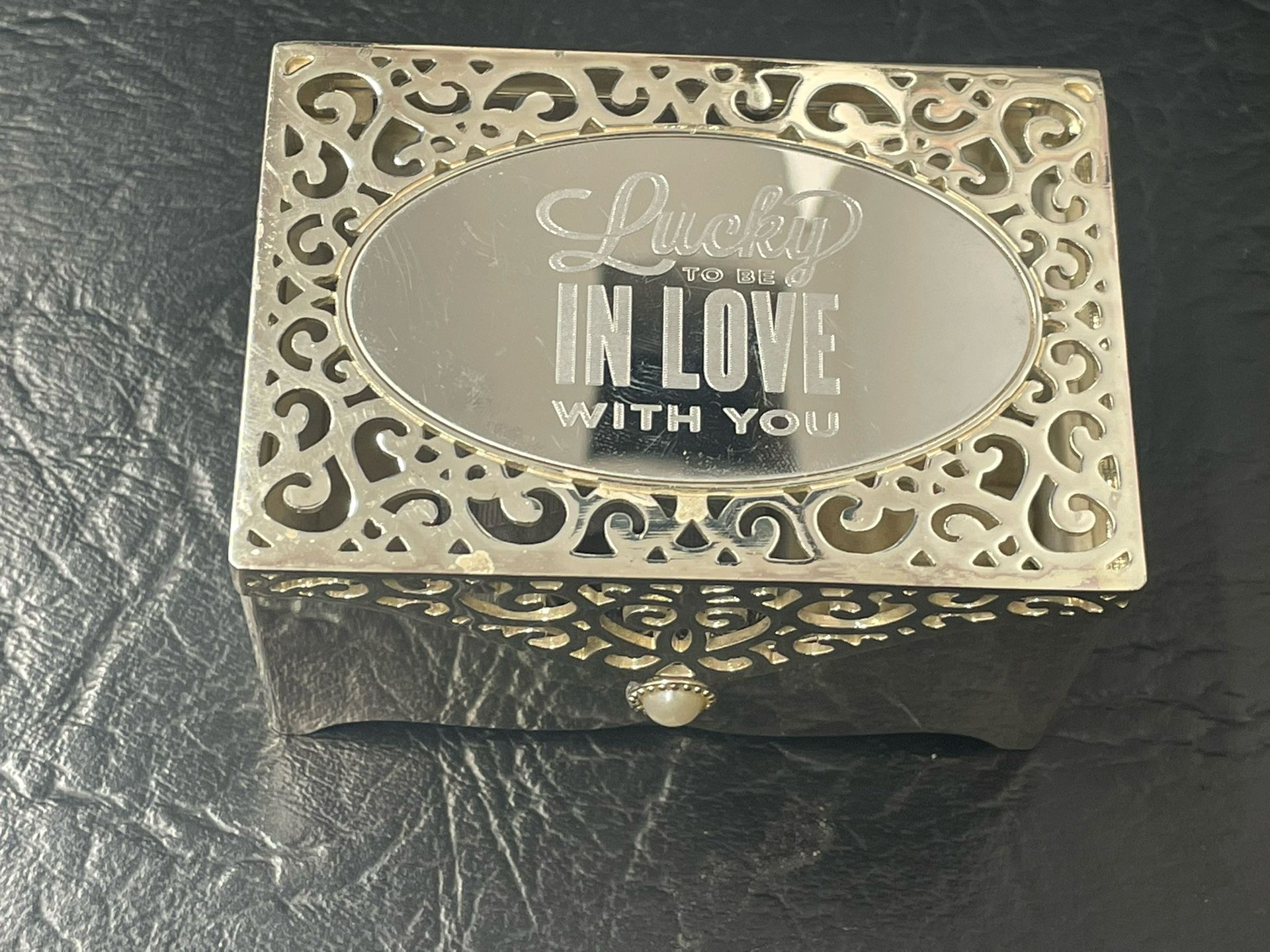 Jewelry Box W/ Necklace And Ring