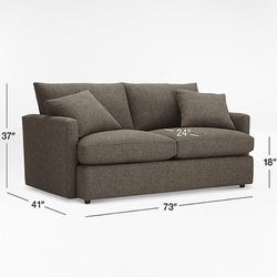 Crate and barrel lounge couch 