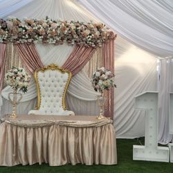 Tables A nd Backdrops 