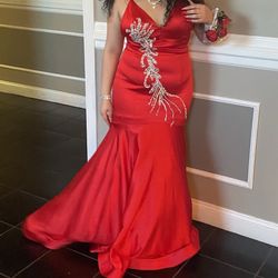 Red Mermaid Dress