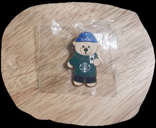 2026 Starbucks Team USA Bear Enamel Pin