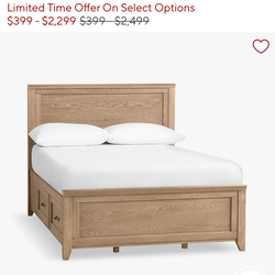 Hampton storage bed frame, and night stand.
