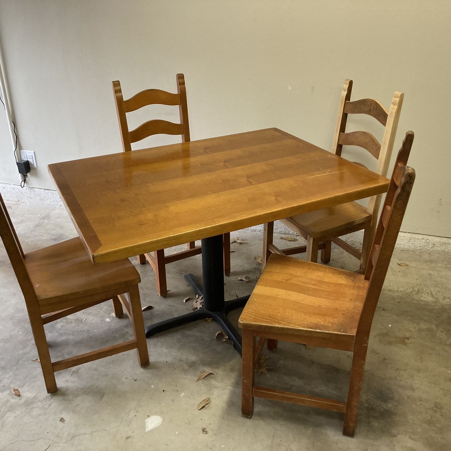 Restaurant Grade Dining Table and Chairs