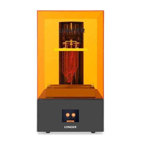 Longer Orange 4K Resgin 3D Printer, w/ curing station, 2x containers, and box of isopropyl alcohol