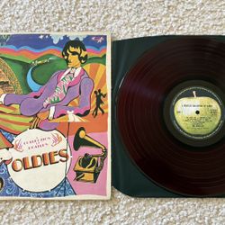 The Beatles “A Collection Of Beatles Oldies” translucent red vinyl lp 1970 Apple Records Japan Highly Collectible Rock. 