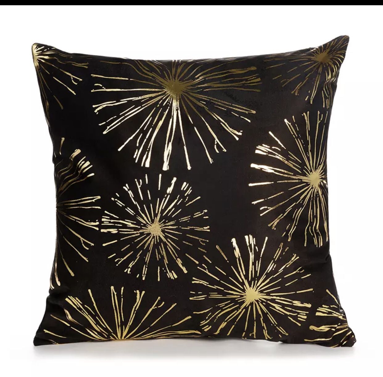 Polyester Black and Gold, white and Gold Decorative Pillows Case Sofa Car Waist Decorative Pillowcase Fashion Absorb Sweat Cushion Cover Friends Tv S