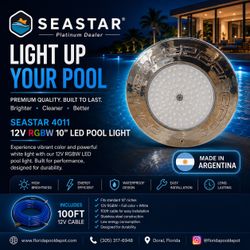 SeaStar 10” LED color Pool Light