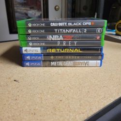 Xbox One And Playstation 4 And 5 Games 