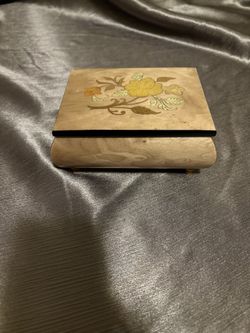 Italian Wooden Music Jewelry Box
