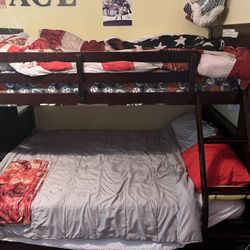 Bunk Beds With Trundle   Full Size All 3 Mattress In Great Shape 