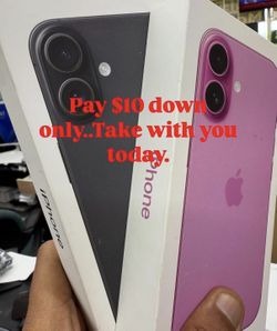iPhone 16 Brand New Sealed Unlocked Pay Low Dwn No Credit Needd