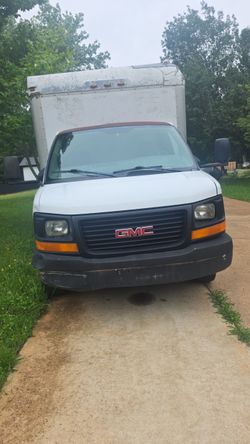 GMC Box Truck White