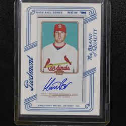 2010 Topps 206 Mini Framed Auto Piedmont Mitchell Boggs #TA-MB Auto St. Louis Cardinals