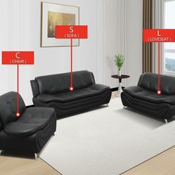 🛋️ SOFA • LOVESEAT • CHAIR – COMPLETE 3-PIECE SET 🛋️