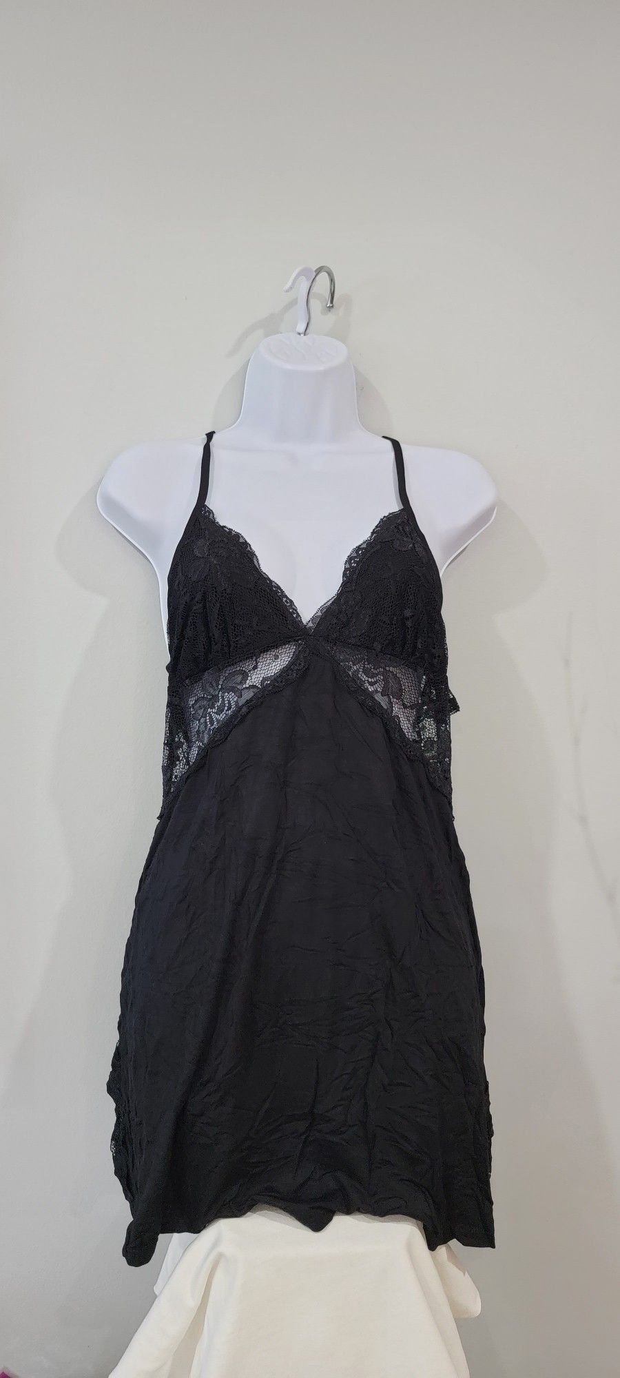 New Black Lingerie Size Medium Nightgown Sleepwear