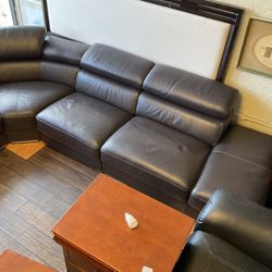 Leather Sectional Couch 