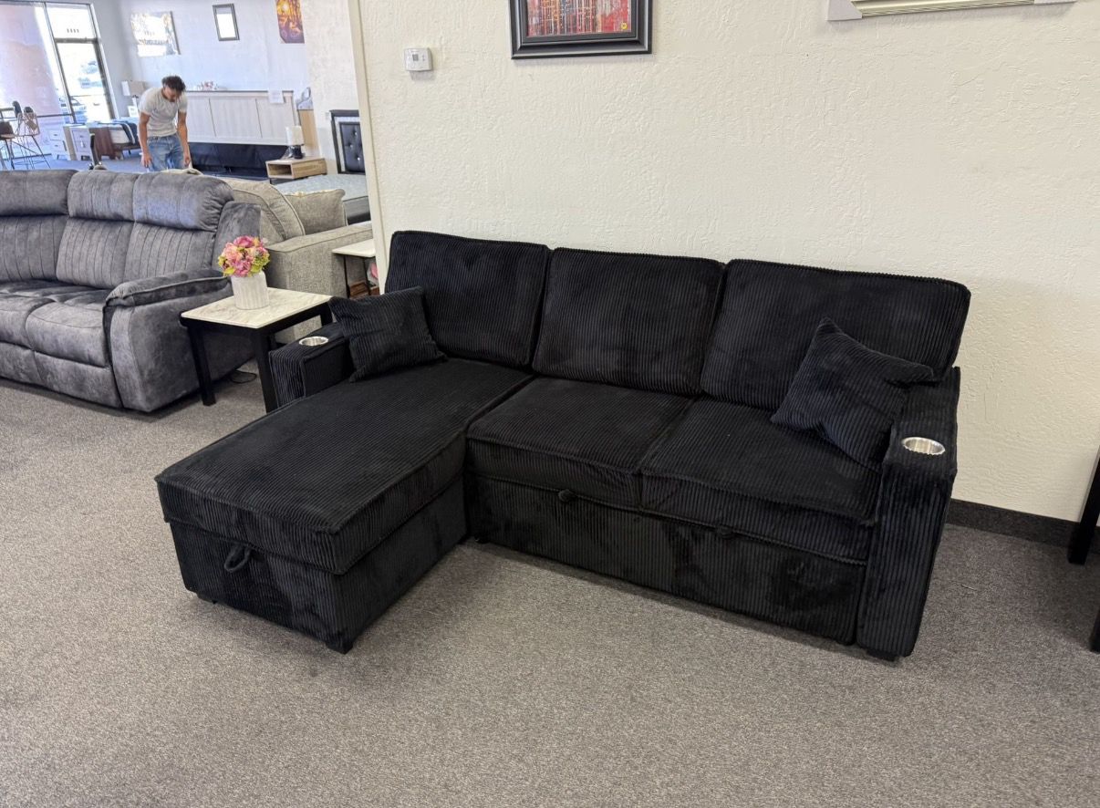 Black sleeper sofa