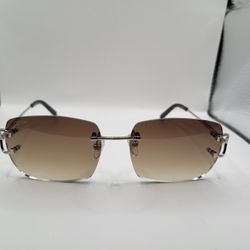 Cartier Glasses Rimless(Brown)