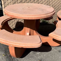 Concrete Patio Table
