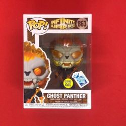 Funko POP! Infinity Warps Ghost Panther with Chain Glow in the Dark #863 NEW