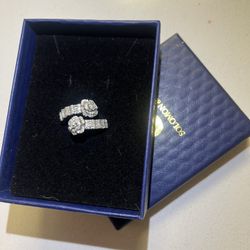 Double Rose Moisanite 925 Silver 