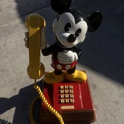 1970s Vintage Disney Mickey Phone 