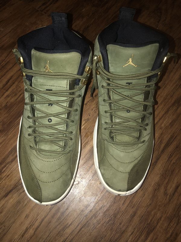 olive green jordan 11