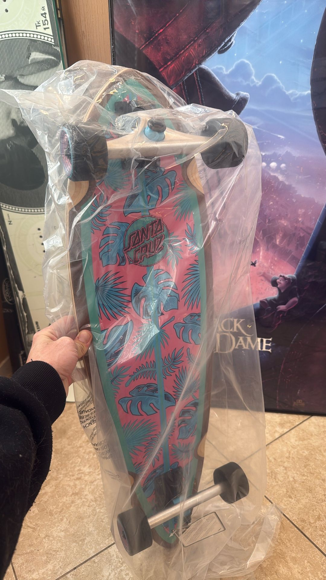 Santa Cruz 33” x 9.27” Cabana Dot Cruiser Pintail Longboard