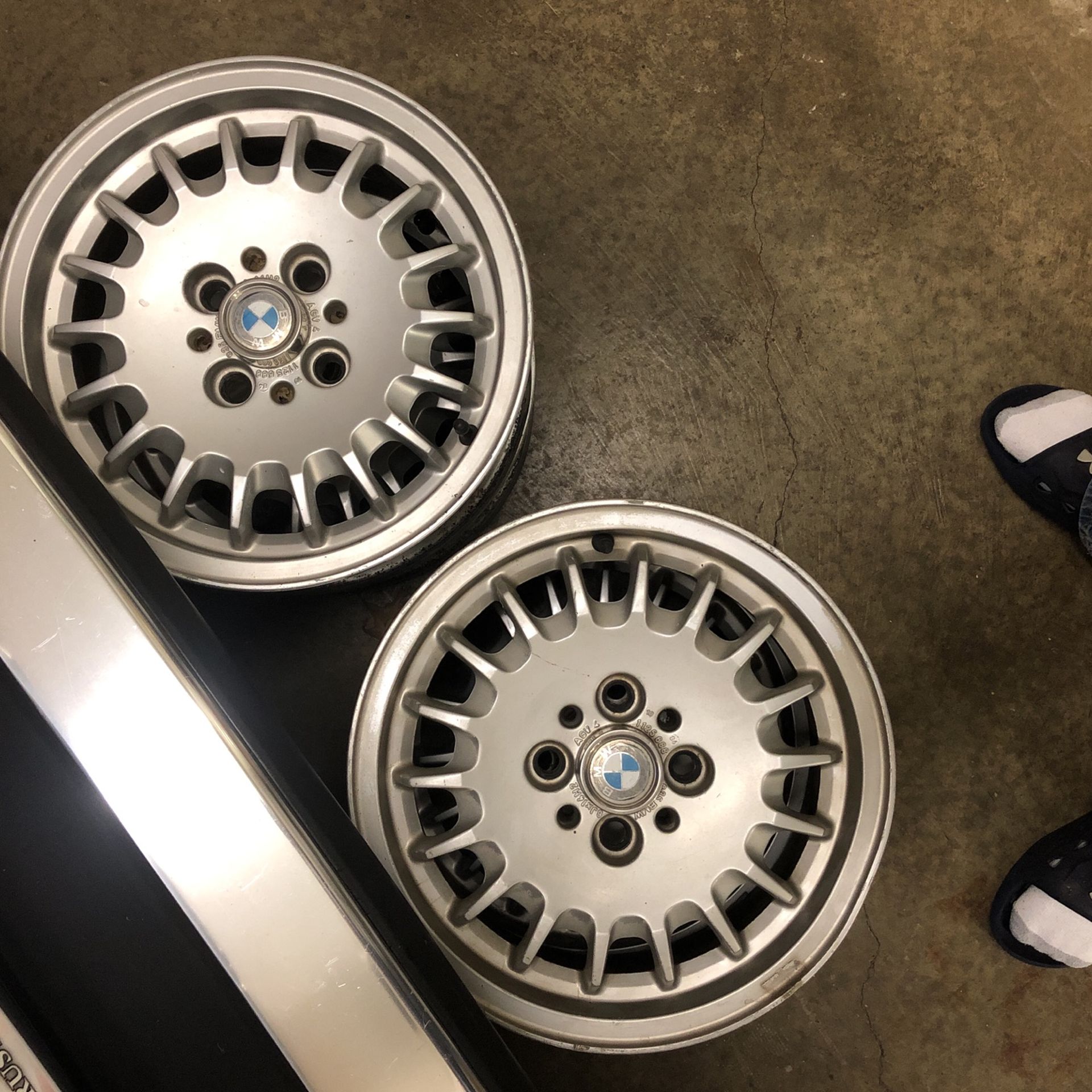 BMW E30 14” 4 Lug Stock Wheels Bottle Cap Style