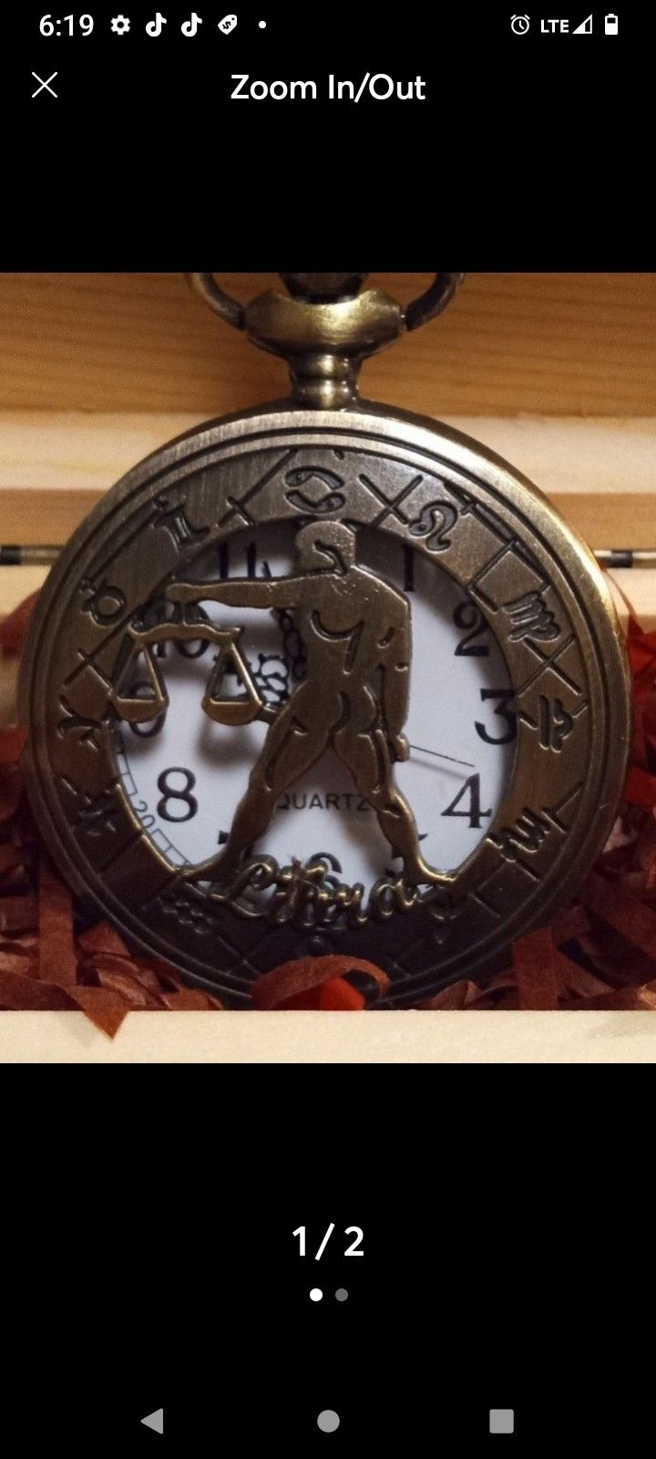 "Libra" ZODIAC SIGN ---WOODEN BOX INCLUDED  AND GIFT BAG IS INCLUDED
