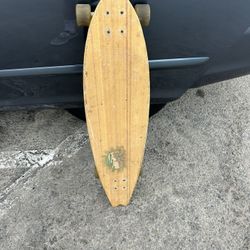 SECTOR 9 Lennox Bamboo 38” X 9” Longboard Skateboard Split Tail Cruiser Gullwing