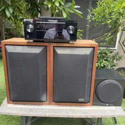 Receiver With Sperakers & Subwoofer