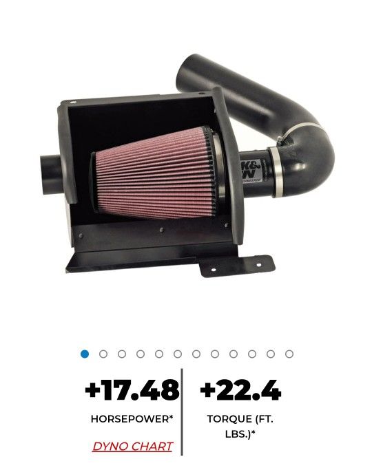 K & N Cold Air Intake System 97-19 Ford V10 E350/E450, Van/RV