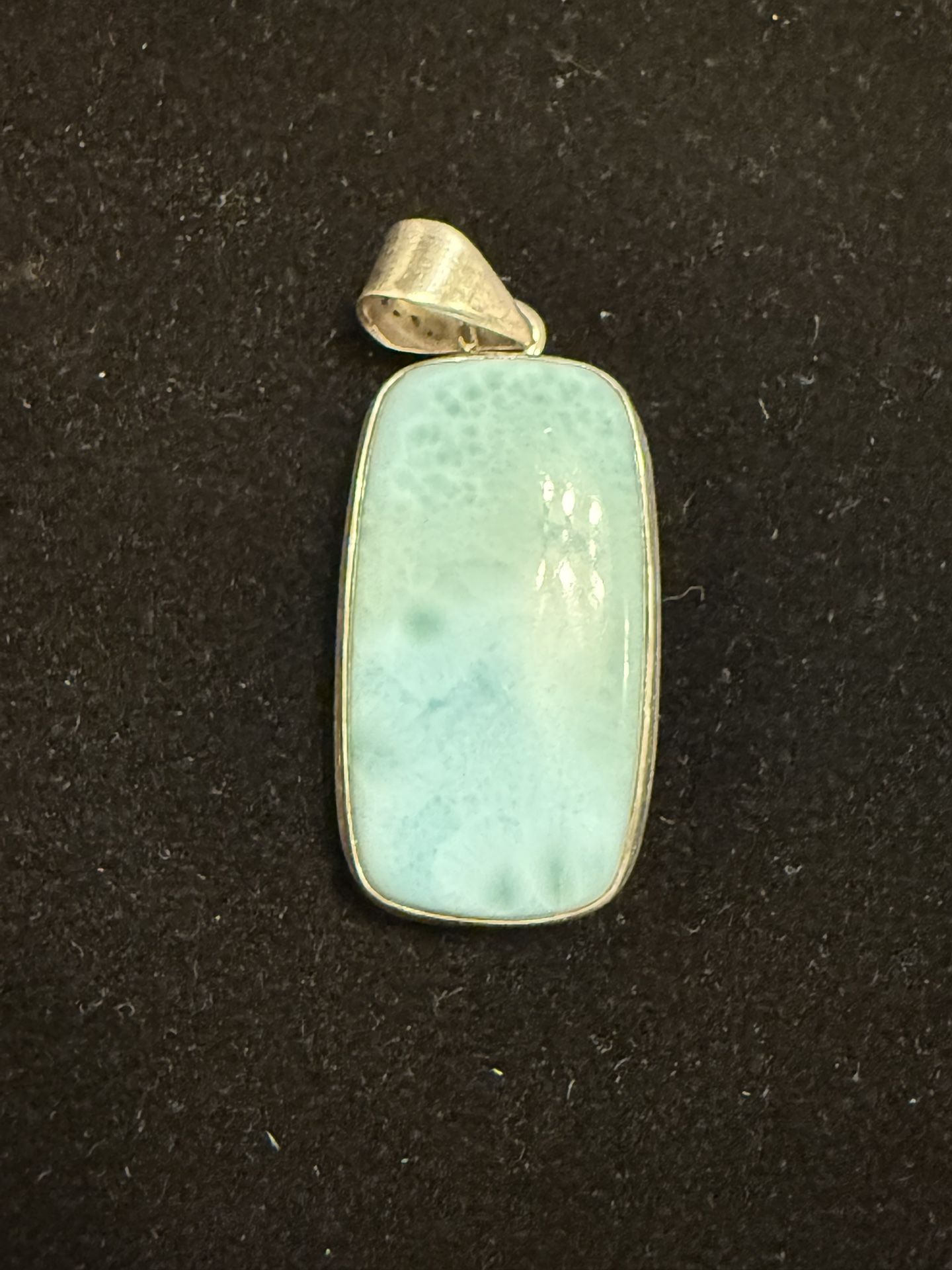 Sterling Silver Caribbean Larimar Pendant 
