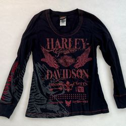 Harley Davidson Shirt Blues City Memphis, TN Women Sz Medium