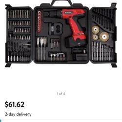 Stalwart 18-Volt Cordless Drill, With 89-Piece Drill Set, 75-CD91