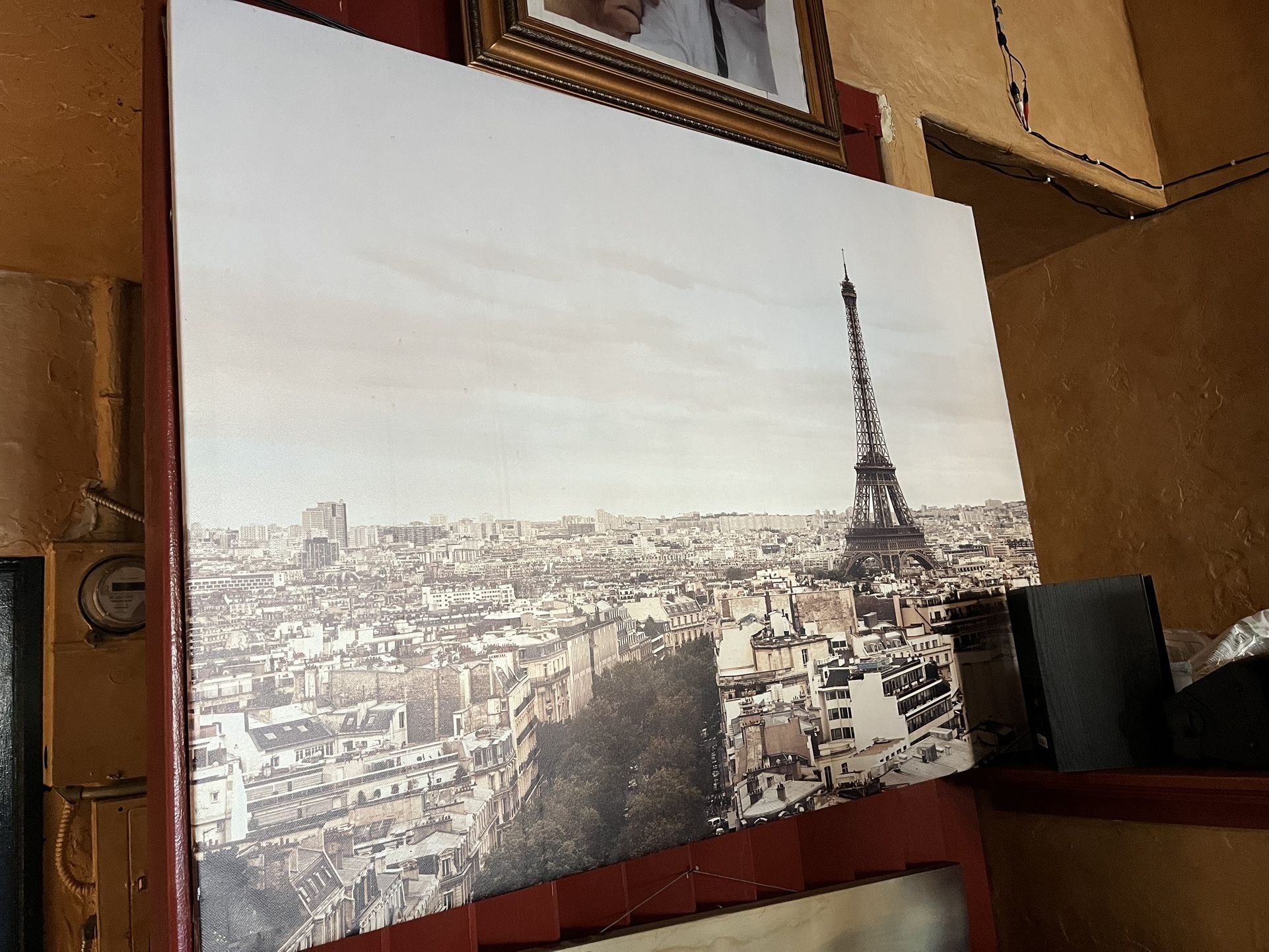 Large Eiffel Tower Canvas 