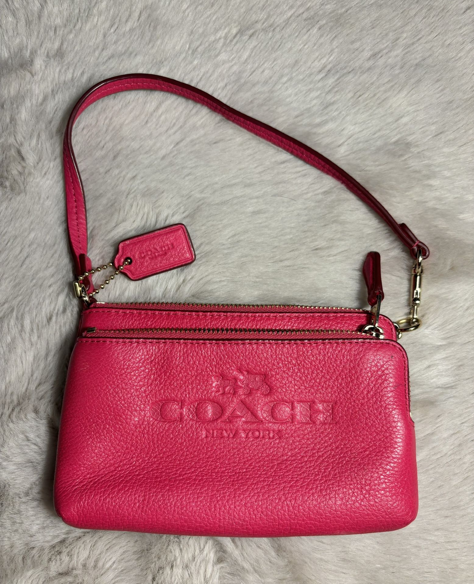 Hot Pink Mini Coach Wallet 