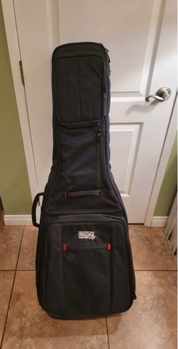 Gator Cases Pro-Go Ultimate Dual Guitar Gig Bag; Fits Acoustic and Electric
