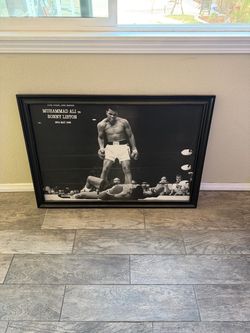 Muhammad Ali vs Sonny Liston Framed Poster