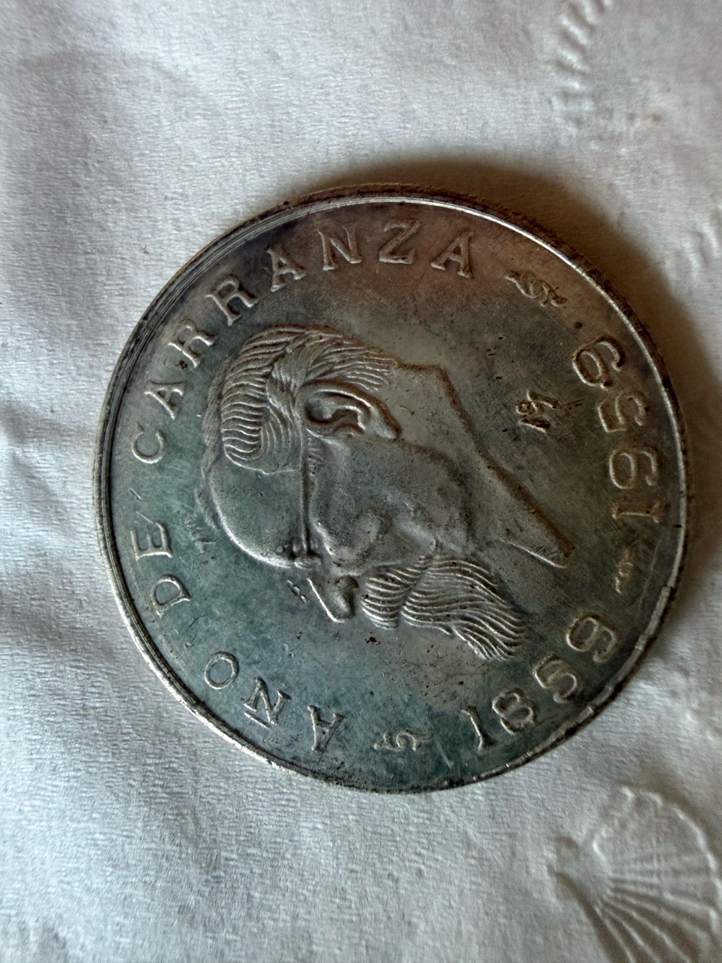 Old Mexican coin