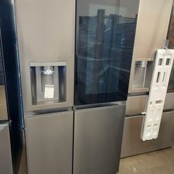 LG 27cu.ft Side-By-Side Refrigerator (Black Stainless)