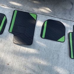 Leather Set Of Car Carpet Mats Rugs