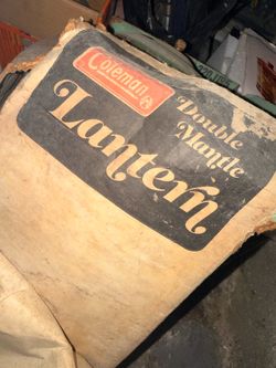 Coleman double mantle lantern vintage